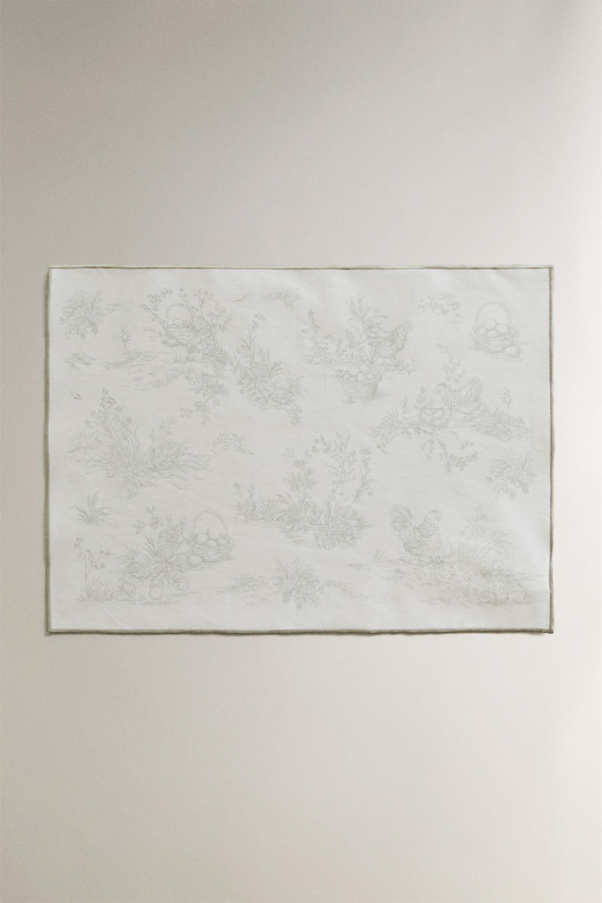 TOILE RESIN-COATED PLACEMAT